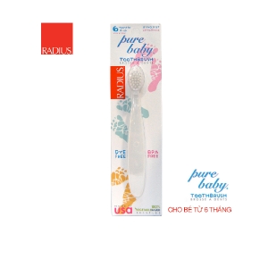 Bàn Chải Siêu Mềm Radius Cho Bé từ 6 tháng tuổi Pure Brush