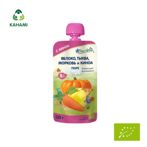 FA Organic Dinh dưỡng ăn dặm táo, bí đỏ, cà rốt, Quinoa cho bé 8 tháng