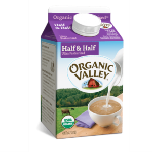 Kem sữa Half & Half Organic Valley 473ml