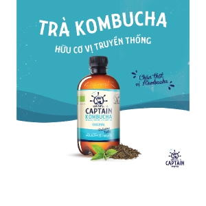 Trà dưỡng sinh Kombucha hữu cơ vị truyền thống 1L Captain Kombucha